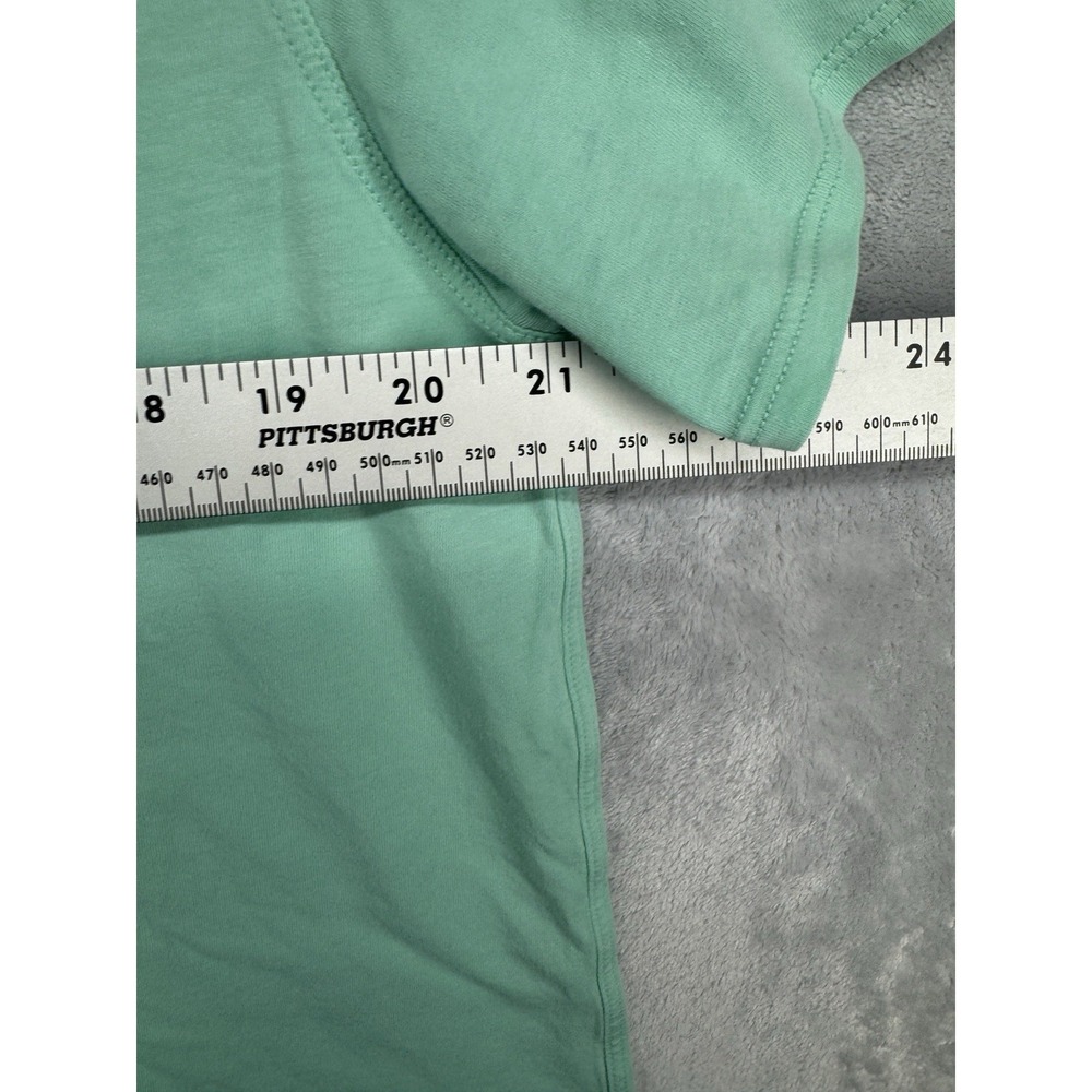 Lululemon All Yours Cotton Blend Crewneck T-Shirt Teal Green Women's 21x25 - Picture 4 of 5